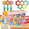 Plum Blossom 3D Rotating Snowflake Blocks - Educational Toy for Children