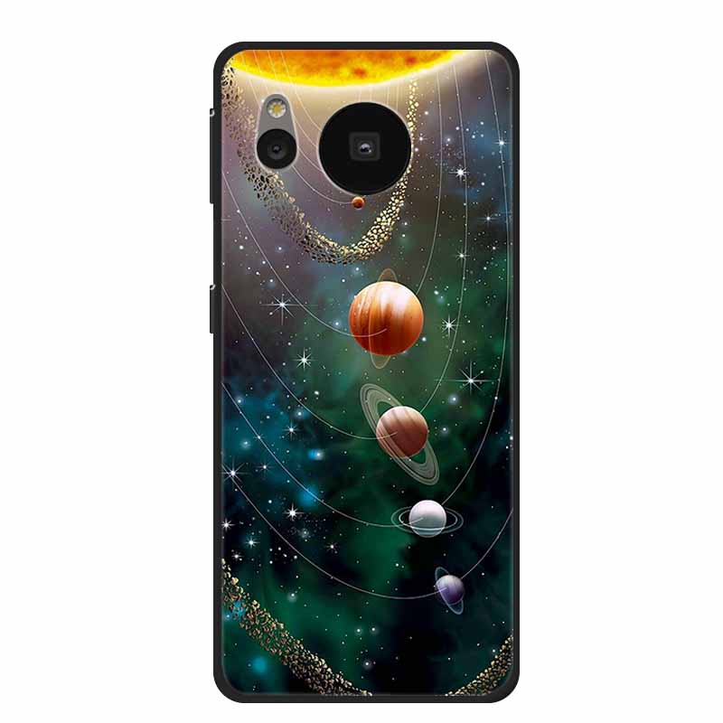 Per Custodia Sharp Aquos Sense 8 Cover Telefono Sense8 Silicone Nero Morbida Cover Posteriore Custodie Coque