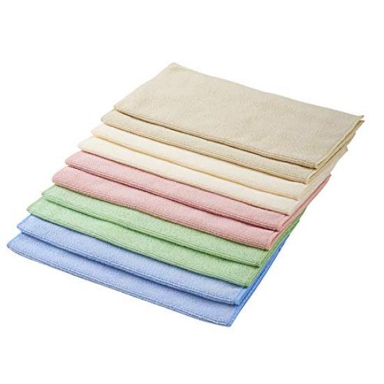 LEC Gekiochi Microfiber Cleaning 10 Sheets Per Pack X 5 Packs Sheets Cloths, (50 Total)