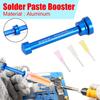 Aluminiumlegierung Schubstange + 3 Stück Nadeln BGA Lotverstärker Paste Flussmittel Antrieb Schweißen Löten Öl Schieber UV Lötmaske Tinte