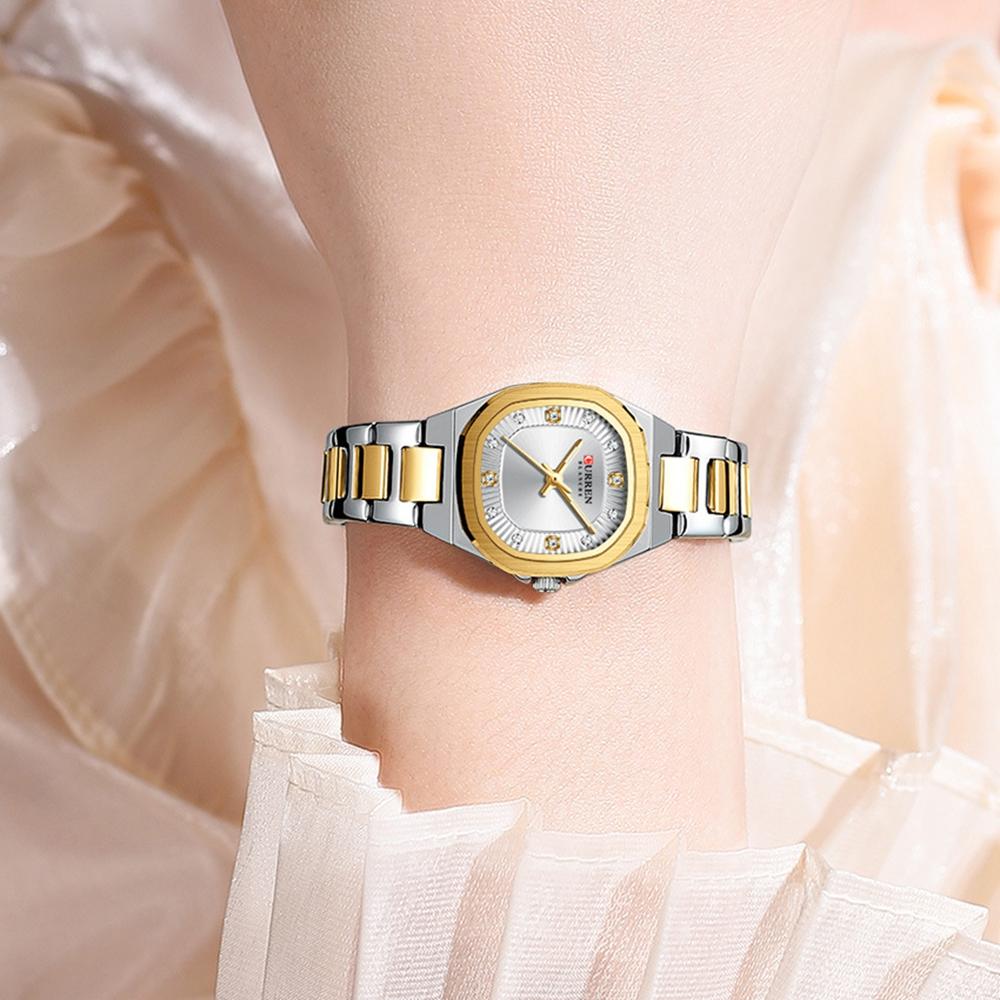 Elegant Women Wristwatch Waterproof Luminous Watch Ladies Stainless Steel Quartz Square Dial Women's Watches