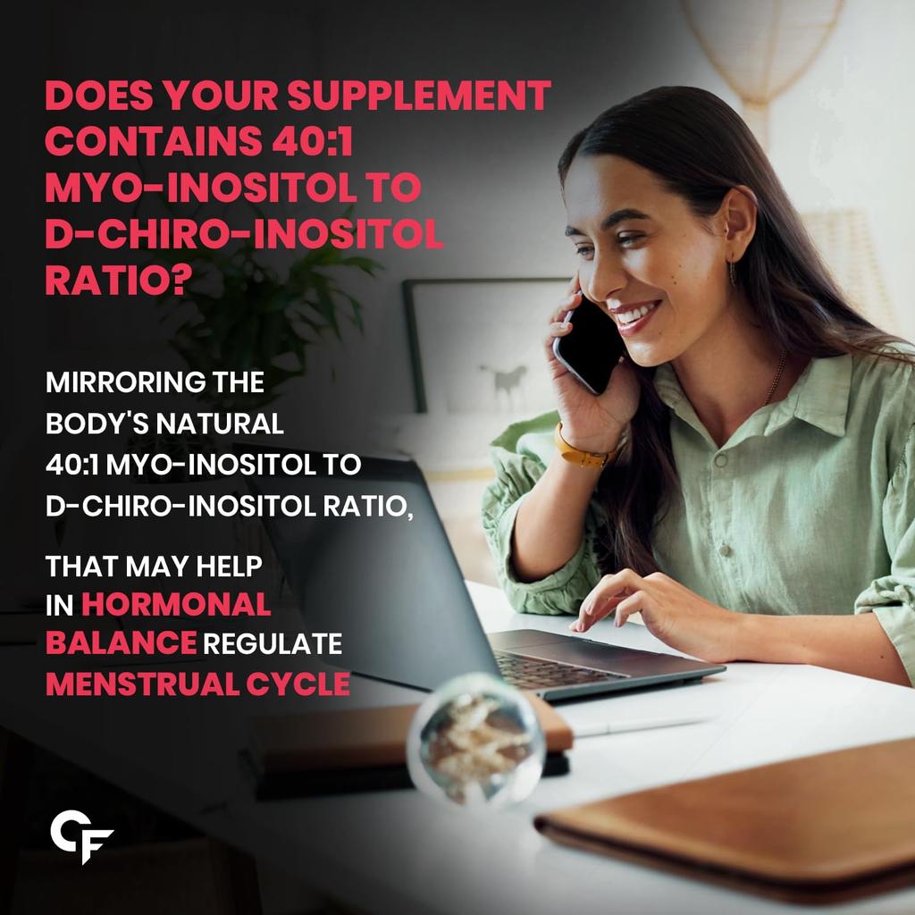 Supplemento Carbamide Forte PCOS per Donne 40+:1 Confezione di Caramelle all'Inositolo Arancia Myo D Chiro 275g