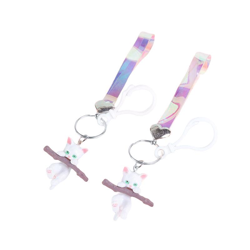 Multi-Color Cartoon Kitten Keychain Pendant