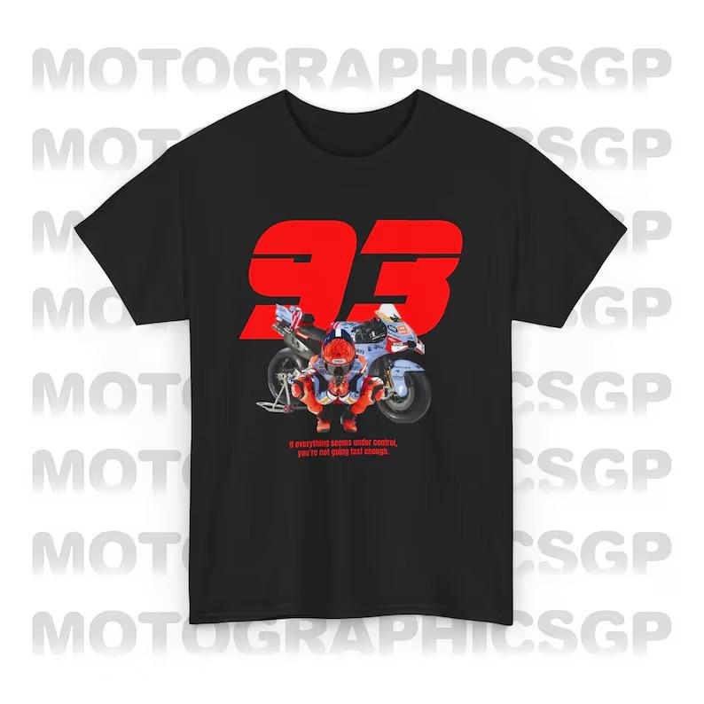 Футболка MotoGP Марк Маркес 93 Gresini Racing Чемпион 2024, Футболка MotoGP Gresin Унисекс S