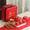 Tao Zhi De Persimmon Ruyi Ceramic Tea Set Gift