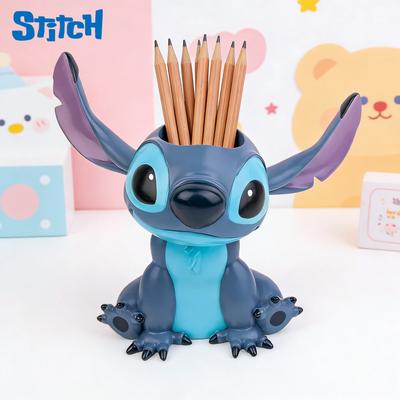 Disney Stitch Kreative Schreibwaren-Aufbewahrungsbox und Stiftehalter Zimmer Tischdekoration Niedliches und Praktisches Geschenk für Studenten
