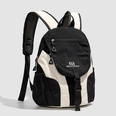 Mochila Leve para Viagem ao Ar Livre com Contraste de Cores da Moda, Adequada para Homens e Mulheres