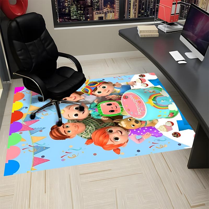 Cocomelon Printed Carpet, Rug for Office Chair Living Room Bedroom Kitchen Room Decor Gifts.