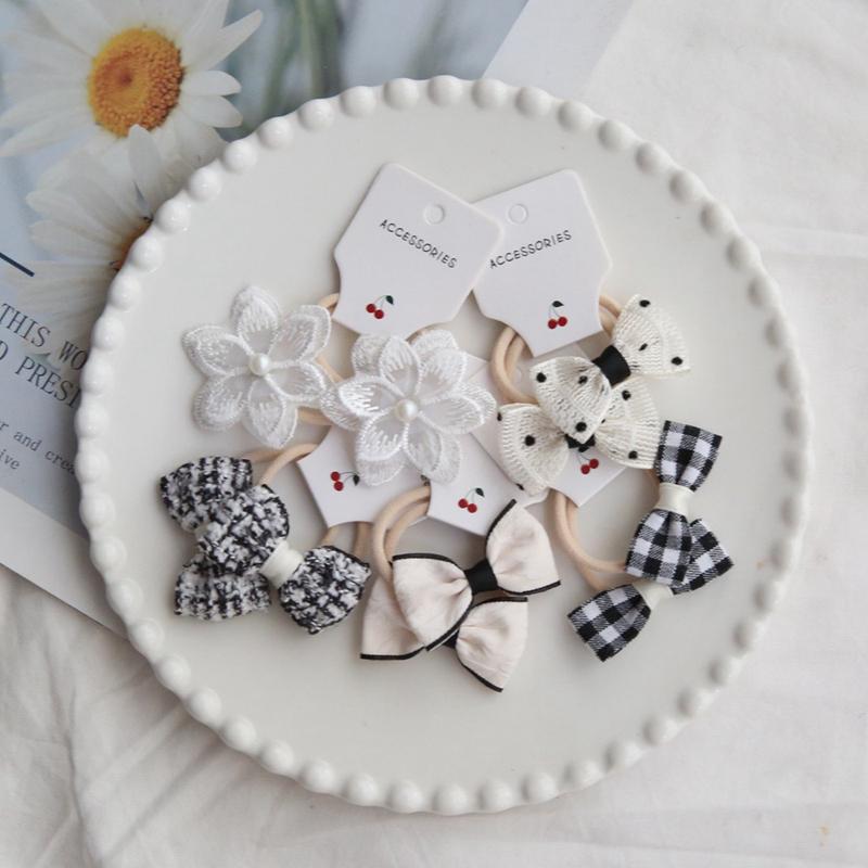 

10 шт./лот Модні Ручні Резинки Квіткові Заколки для Волосся Милі Дитячі Модні Затискачі для Волосся Аксесуари-Метелики Чарівні Головні Убори для Дівчат