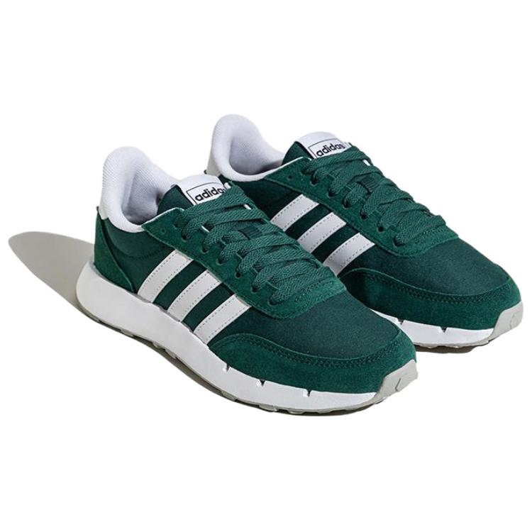 Adidas Run 60S 2.0 Comfortable Versatile Non-Slip Durable Low-Top Casual Running Shoes Unisex Sneakers Green White JQ3928