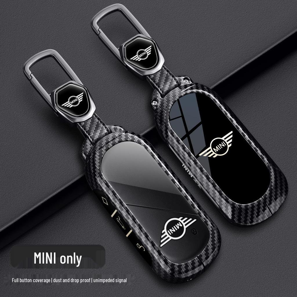 BMW Mini Key Case for Countryman and Cooper (Models F54, F55, F56, F60) - Carbon Fiber Metal Shell