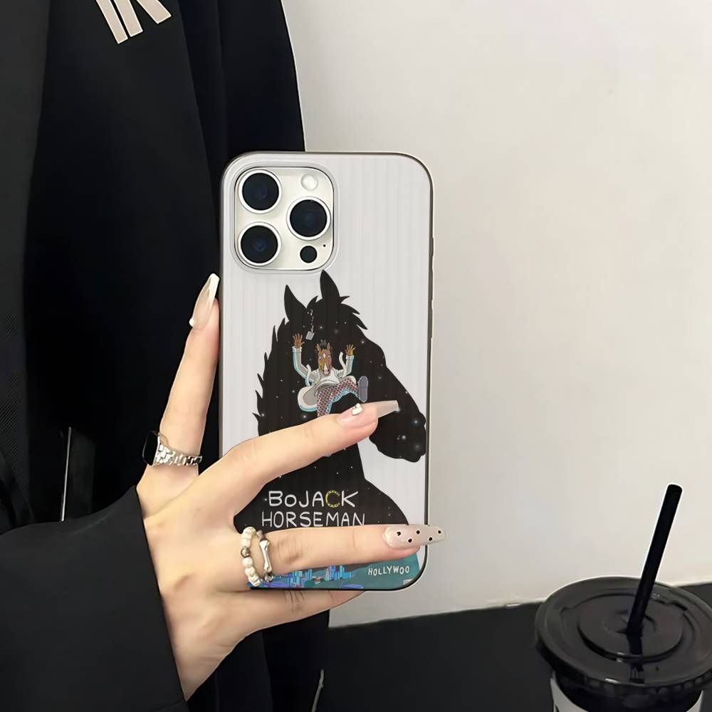 Classic B-bojack H-horseman Phone Case For IPhone 17 16 15 11 12 13 14 Pro Max Soft Corrugated Silicone Cover Case