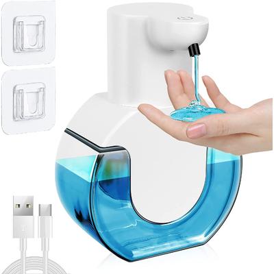 Soap Dispenser Automatic Wall Mount 420ml Electric Soap Dispenser with Sensor USB Rechargeable IPX5 Waterproof Soap Dispenser for Kitchens Bathroom