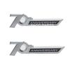 BBcw3 2PCS For Toyota Land Cruiser Side Emblem 70th Anniversary 60th Anniversary  Emblem Trunk Badge Sticker ABS Quality