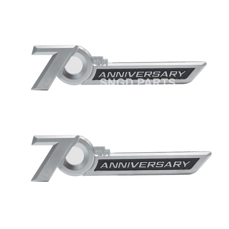 

2PCS For Toyota Land Cruiser Side Emblem 70th Anniversary 60th Anniversary Emblem Trunk Badge Sticker ABS Quality