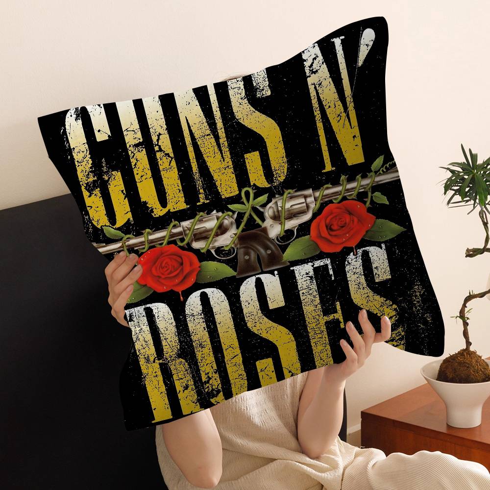 Band G-Guns N-N' R-Roses-S Pillow Cover Sofa Cushion Cover Home Room Decoration Children Gift
