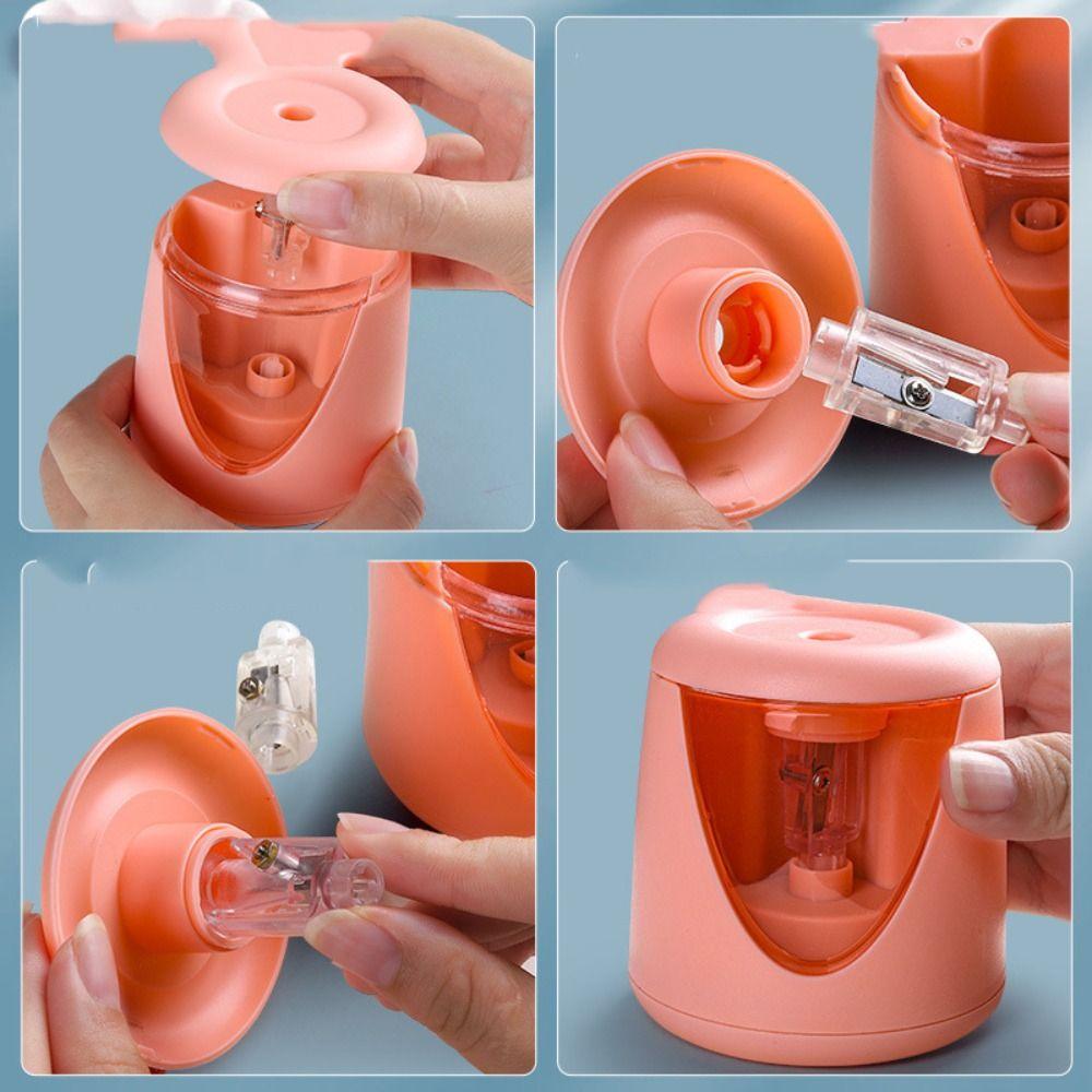 Carba Bear Pencil Sharpener Students Stationery Automatic Pencil Sharpener Automatic Sharpeners