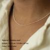 SUNIBI Stainless Steel Chain Necklace for Women Gold Color Thin Choker Bead Chain Necklace Jewelry Wholesale Dropshipping