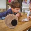 Bissfestes Kokosnussschalen-Hamsterhaus, stabile Struktur, Hamsternest, Spielzeug für Meerschweinchen, Ratte