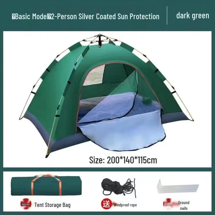 Portable Automatic 2-4 Person Family Camping Tent for Outdoors
