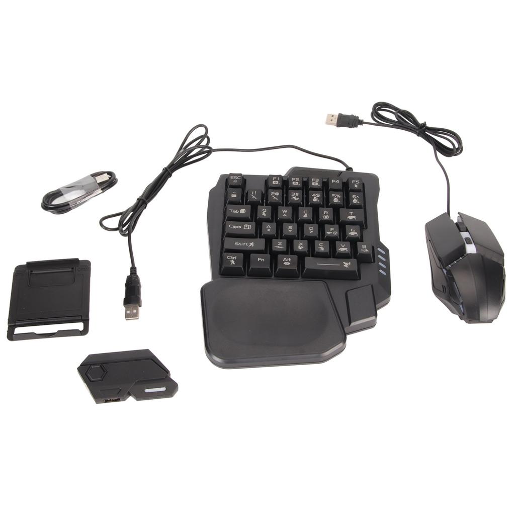 Halbhand Gaming Tastatur und Maus Combo Kabelgebundener Gaming Maus Konverter für Android für Harmony für