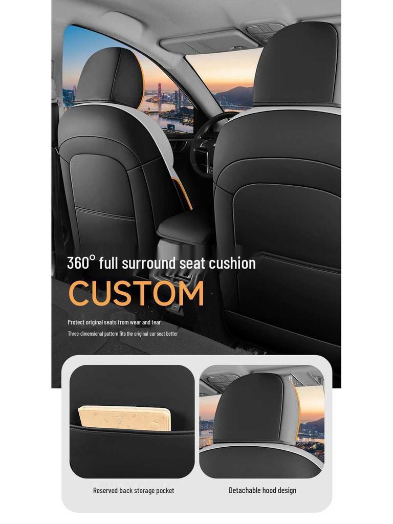 Haval M6 PLUS Full-Coverage Smart Seat Covers: All-Season Leather Cushions