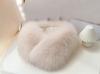 ZDFURS Echter Fuchs Pelzkragen & Schal 100% Natürlich Winterlich Warm Atmungsaktiv Pelz mit Magnet Quadratischer Stil für Damen Outdoor-Nutzung
