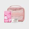 [Exklusiv] Rosa quadratische Tasche + Prime Primer Puder 5g + Reise-Set