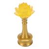 LED Flower Lamp Resin Metal USB Rechargble Buddhistic Lamp Flower Night Light for Display Decoration Faith Supplies
