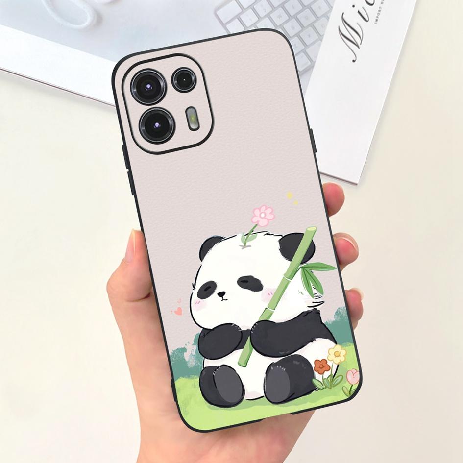 For Moto Edge 20 Lite Case  XT2139-1 Funda Fashion Painted Black Soft Silicone Protector Cover For Motorola Edge 20 Fusion Coque