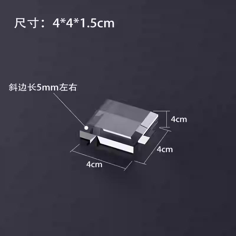 Acrylic Block Acrylic Base Stand for Clear Block Square Riser Display Stand Pedestal Polished Cube for Jewelry Collection 4x4x1.5cm 1pc