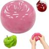 Jelly Apple Slime Toy Ball Squeeze Toy - Stress Relief Soft Sensory Toy, Pressure Relief Mochi Ball for Kids & Adults, Fun Decompression Gadget