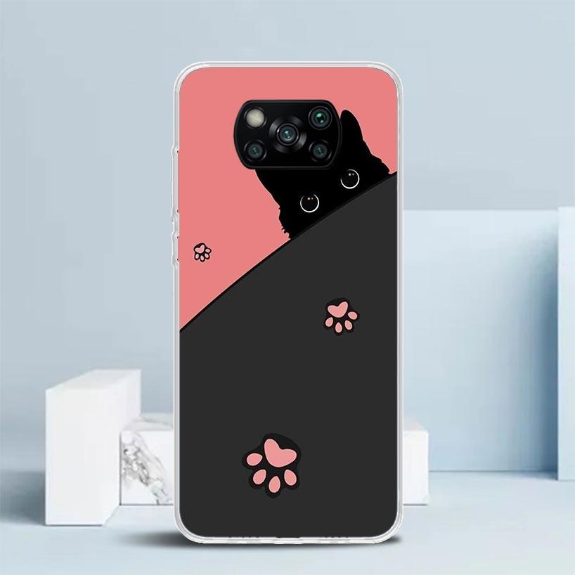 Cat Footprint Funny Paw Cute Phone Case For Xiaomi Poco F7 Ultra X5 X6 X7 Pro M7 Redmi 15C 15 13C 13 12C 12 10C 10 10A 9 9C 9A 9