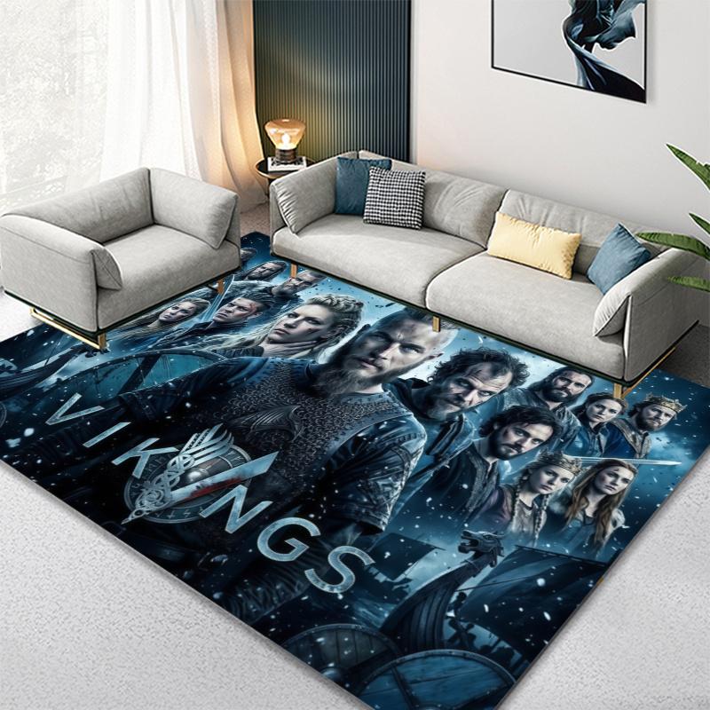 Vikings Carpet Rug for Living Room Bedroom Home Sofa Decoration,Kids play Non-slip Floor Mat