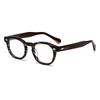 Retro MarkenDesign Luxus Runde Rahmen Brillenrahmen für Männer Frauen Ultraleicht Acetatlegierung Blaulichtfilternde Brillen