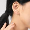 MODIAN 925 Sterling Silver Simple Infinite Love Screw Hoop Earrings Trendy Hollow Earrings For Women Girls Original Fine Jewelry