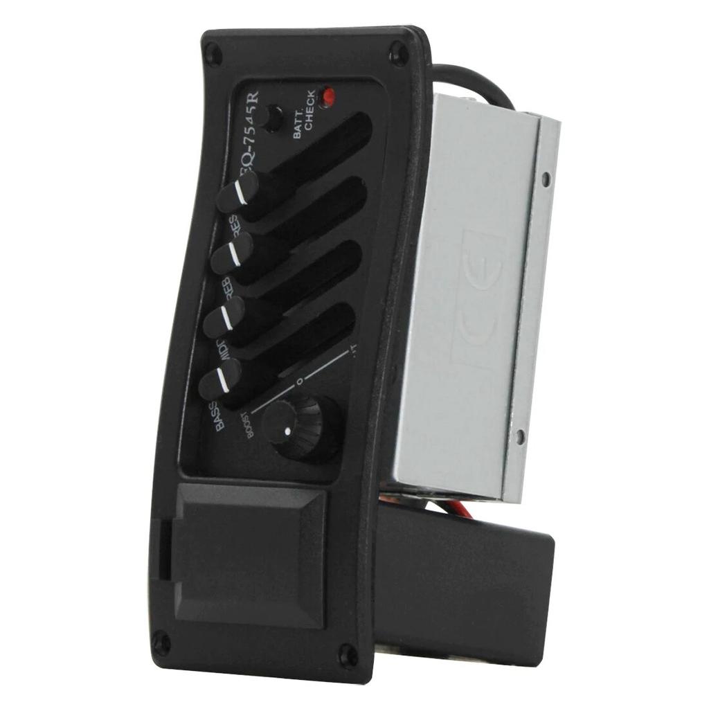 LC-5/4 5 Band Acoustic Guitar Preamp EQ Equalizer Pickup Tuner System with Micro Phone Pickup for Acoustic Guitar