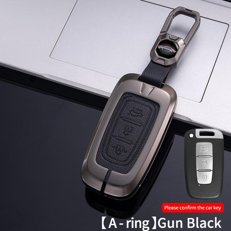 2021 2023 New Zinc Alloy Leather Auto Car Smart Remote Key Bag for Kia K3 K5 KX3 KX1 KX5 Sportage Carnival Accessories #1