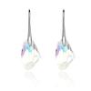 Hook Earrings Irregular Cut Rhinestone Dangle Women Piercing Earrings Jewelry for Party