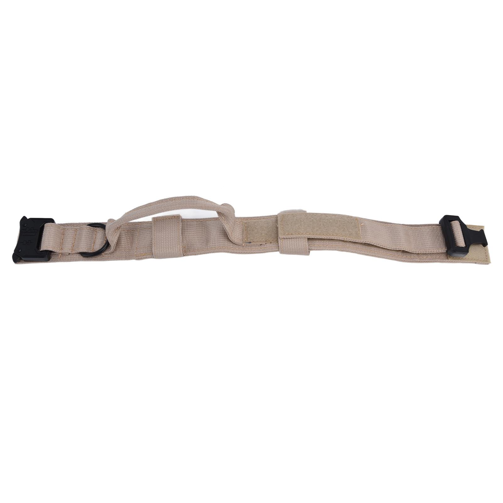 Traction Dog Collar with Buckle Nylon Iron Training Hunting Collar Pet Accessory for Outdoor XL хаки