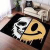 Tappeto Teschio Faccia Sorridente Creativo Divertente per Soggiorno Camera da Letto Corridoio Alfombra Antiscivolo Tappeto Divano Zerbino Decorazione Casa Tapete