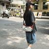 Summer new foreign style texture simple large capacity dumpling bag 2025 fashion trend women's shoulder messenger bag