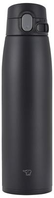 ZOJIRUSHI Water Large Stainless Steel Integrated Lid and Easy To Only 3 Items To Wash Bottle, Seamless, Capacity, 950ml, One-Touch, Mug, Black,