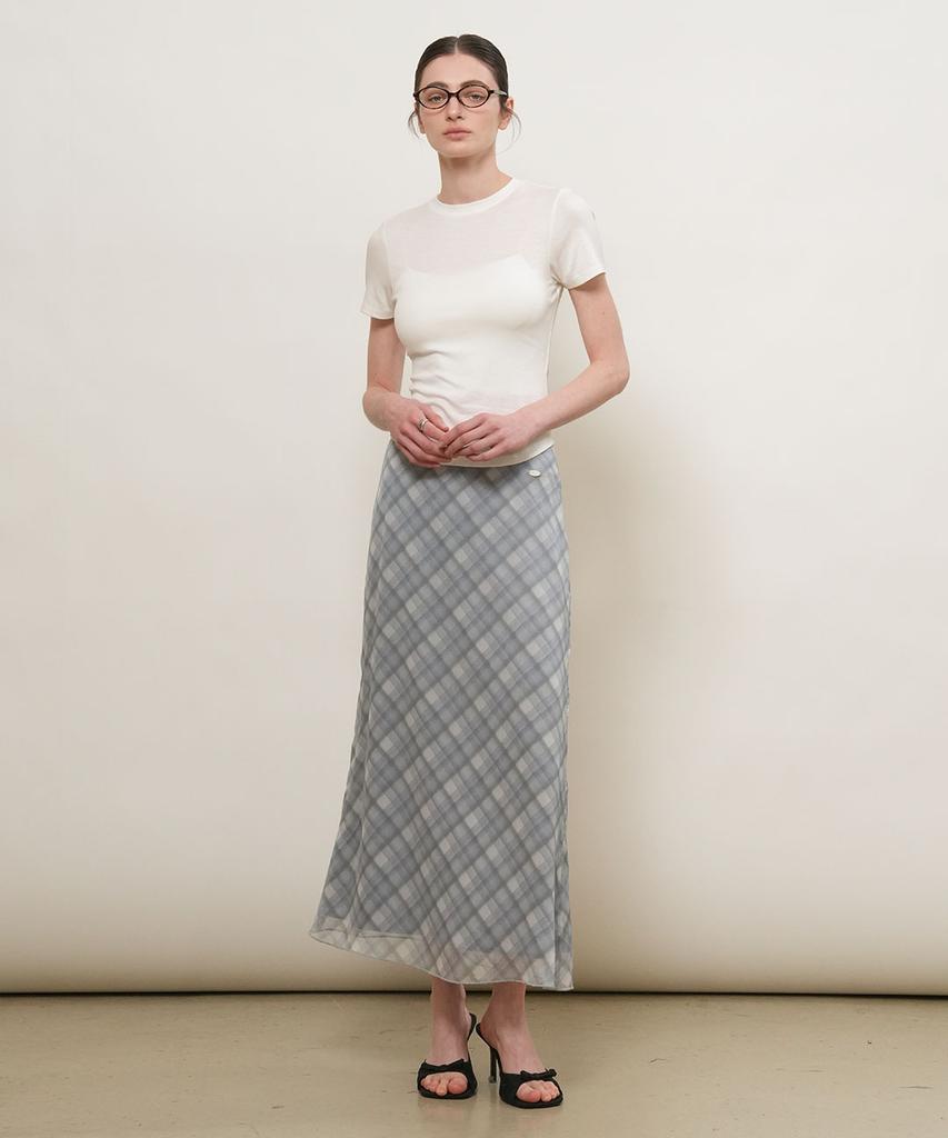 GENERALIDEA Acetate Round Neck T-Shirt [White] / Gf2Lts509
