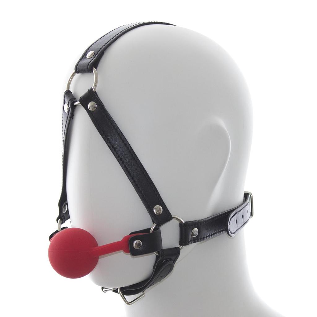 VaHppy Gag Máscaras Sexo Oral Jogos de Casal Role Play Cosplays Rainha Condicionamento Escravo de Cão PU Silicone Ossos de Cão Bolas de Sucção Argola O Bondage