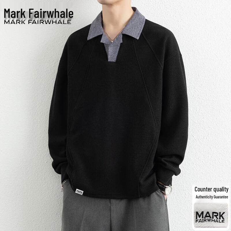 MARK FAIRWHALE Men's Casual Pullover Sweatshirt