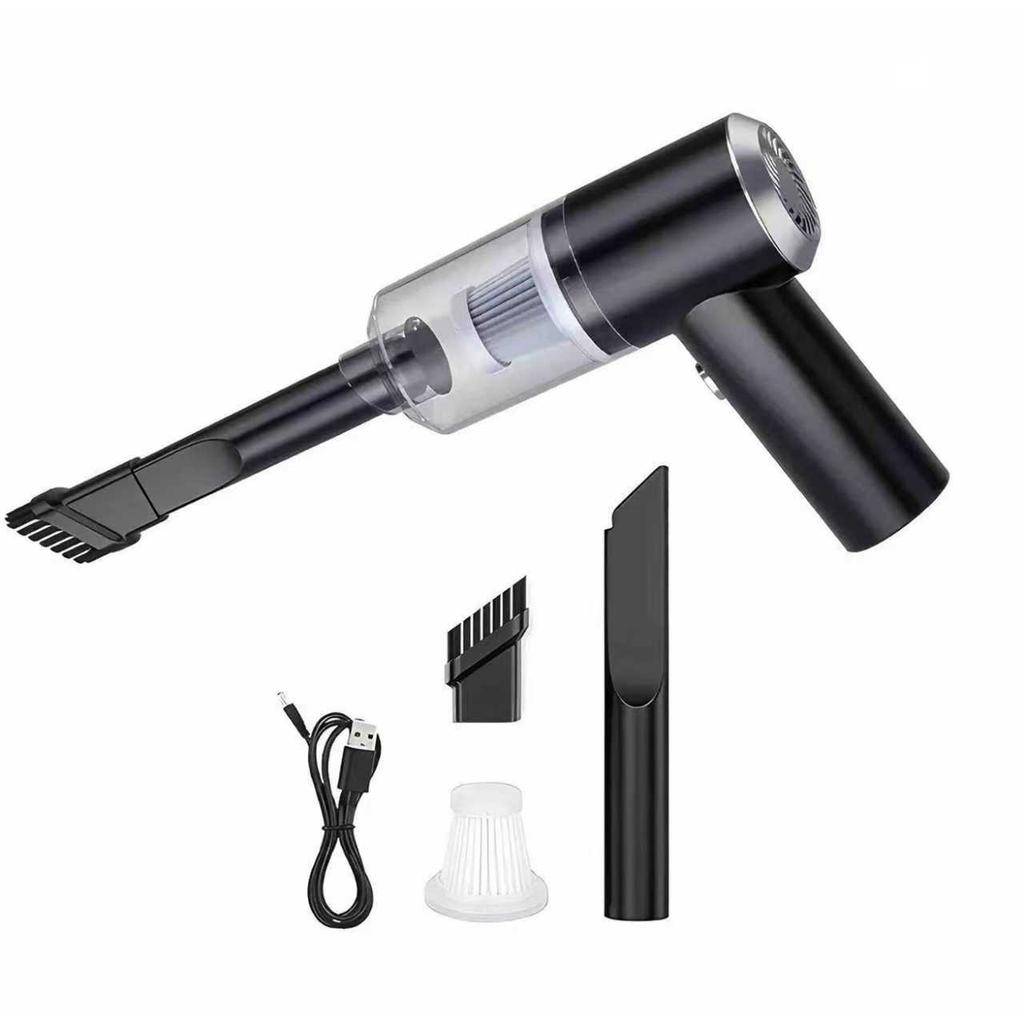 NEW Black Portable Car Wireless Vacuum Cleaner 120W Powerful Handheld for Home & Auto, Lightweight Cordless Rechargeable 3-in-1