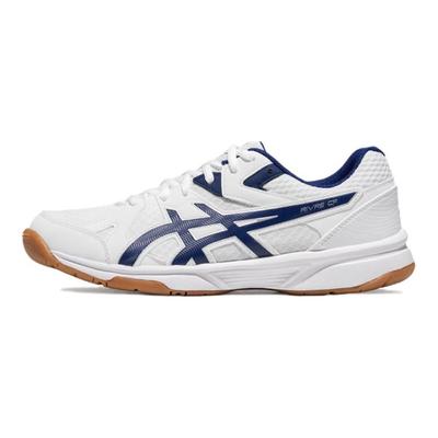 RIVRE CF Abrasion Resistant Low Top Badminton Shoes Unisex White Blue Casual 1073A073-100