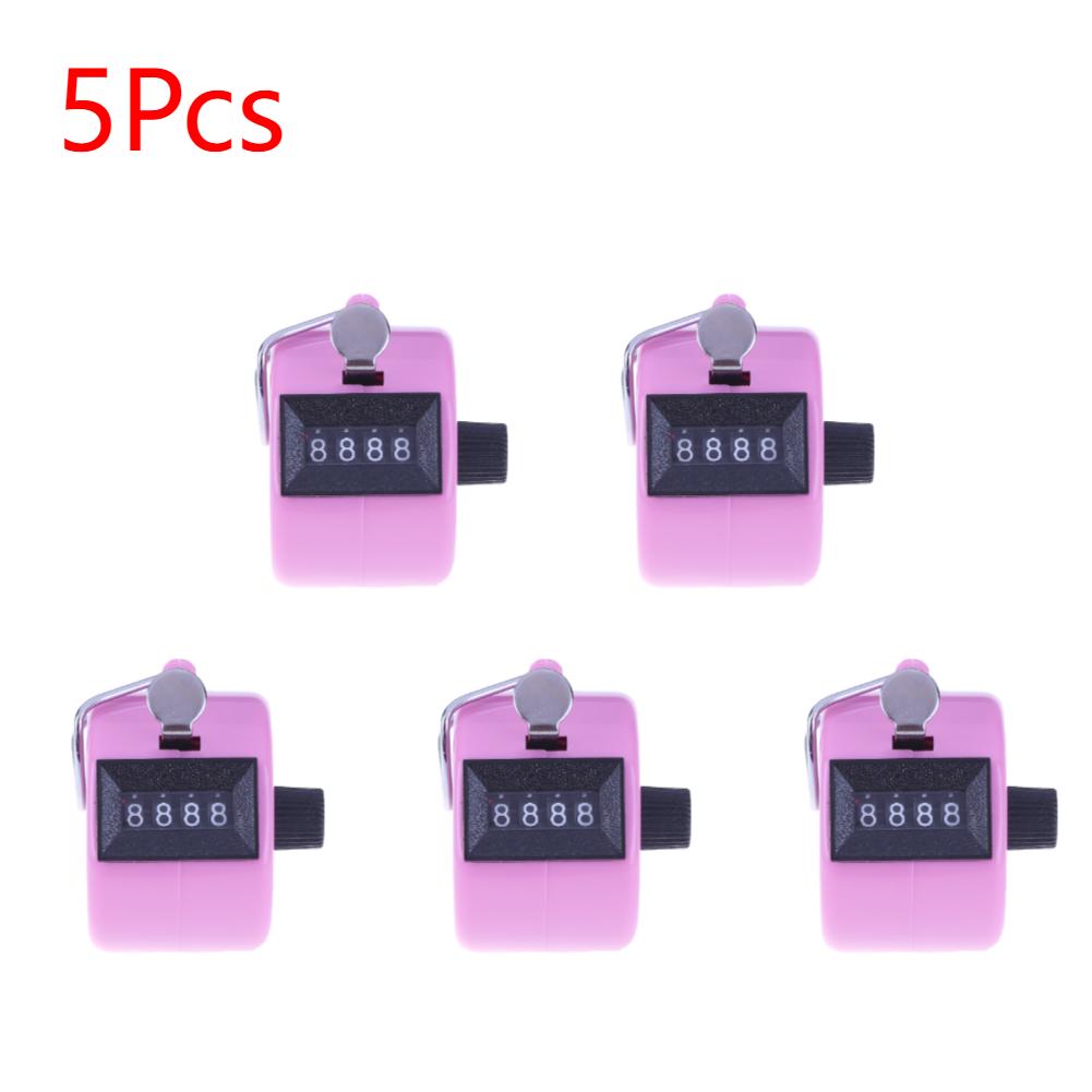 Handheld 4 Digital Tally Counter Mechanical Manual Palm Clicker Number Count Assorted Tally Counter Number Count