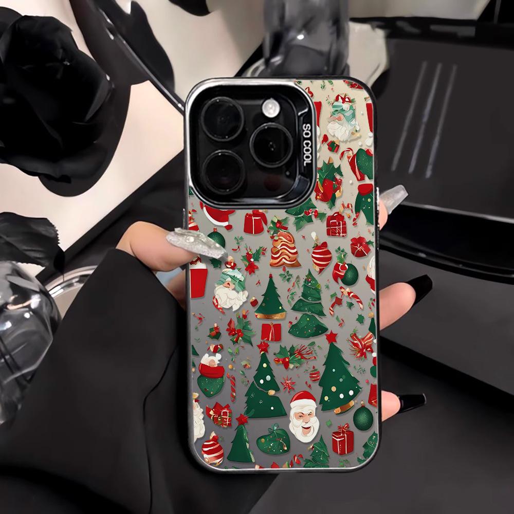 Full Screen Christmas Gift Christmas Tree for iPhone17ProMax Mobile Phone Protective Case Apple 15/14 Niche
